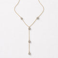 Collana regolabile acciaio goccia