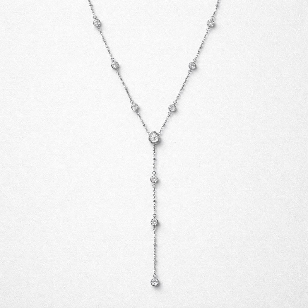 Collana regolabile acciaio goccia