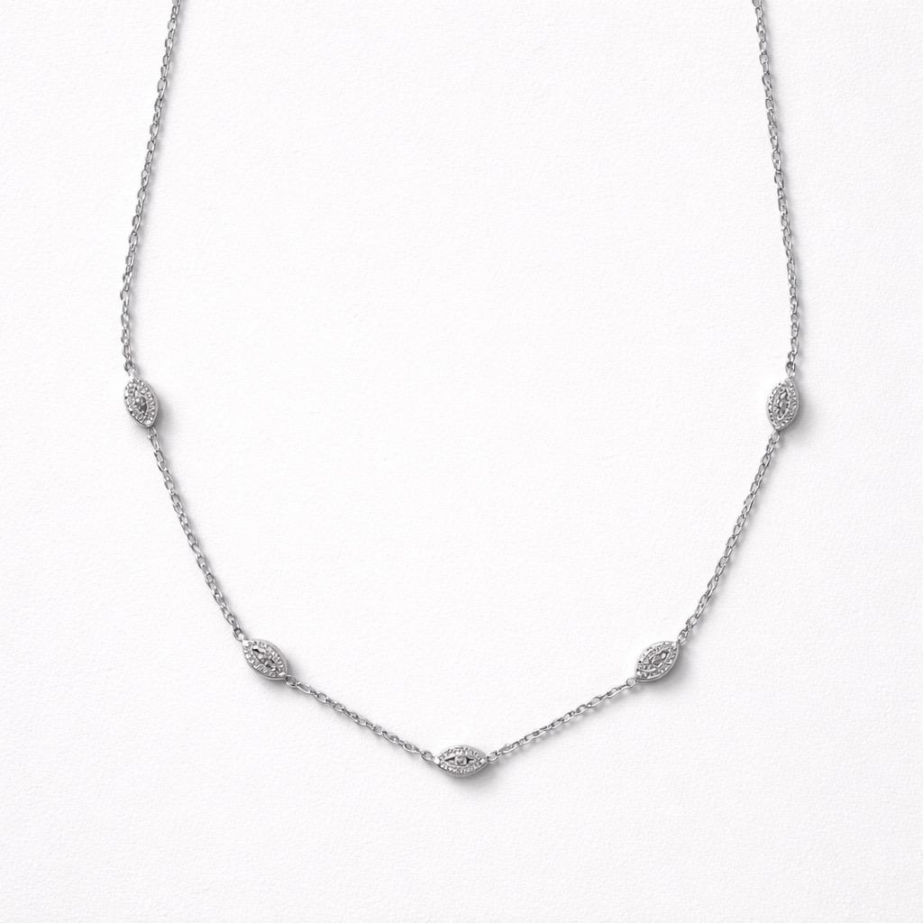 Collana regolabile acciaio occhietti