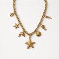 Collana regolabile acciaio stella marina catena