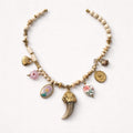 Collana regolabile acciaio cornetto