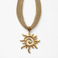 Collana regolabile corda con sole