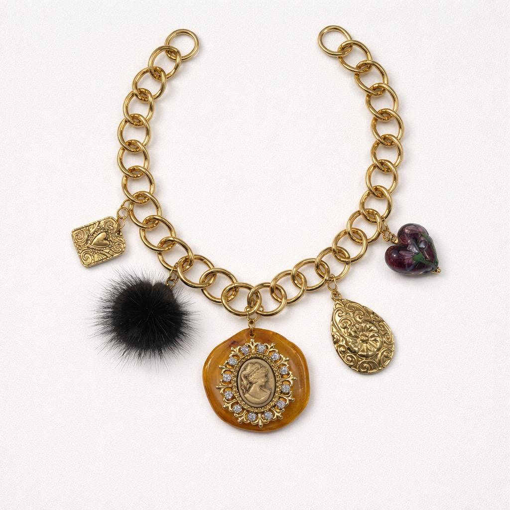 Collana regolabile cammeo