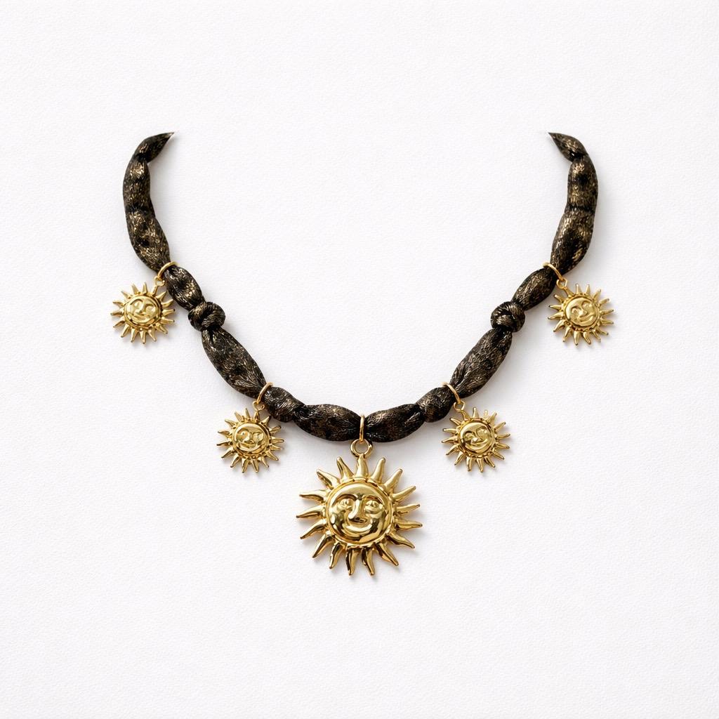 Collana regolabile soli tessuto