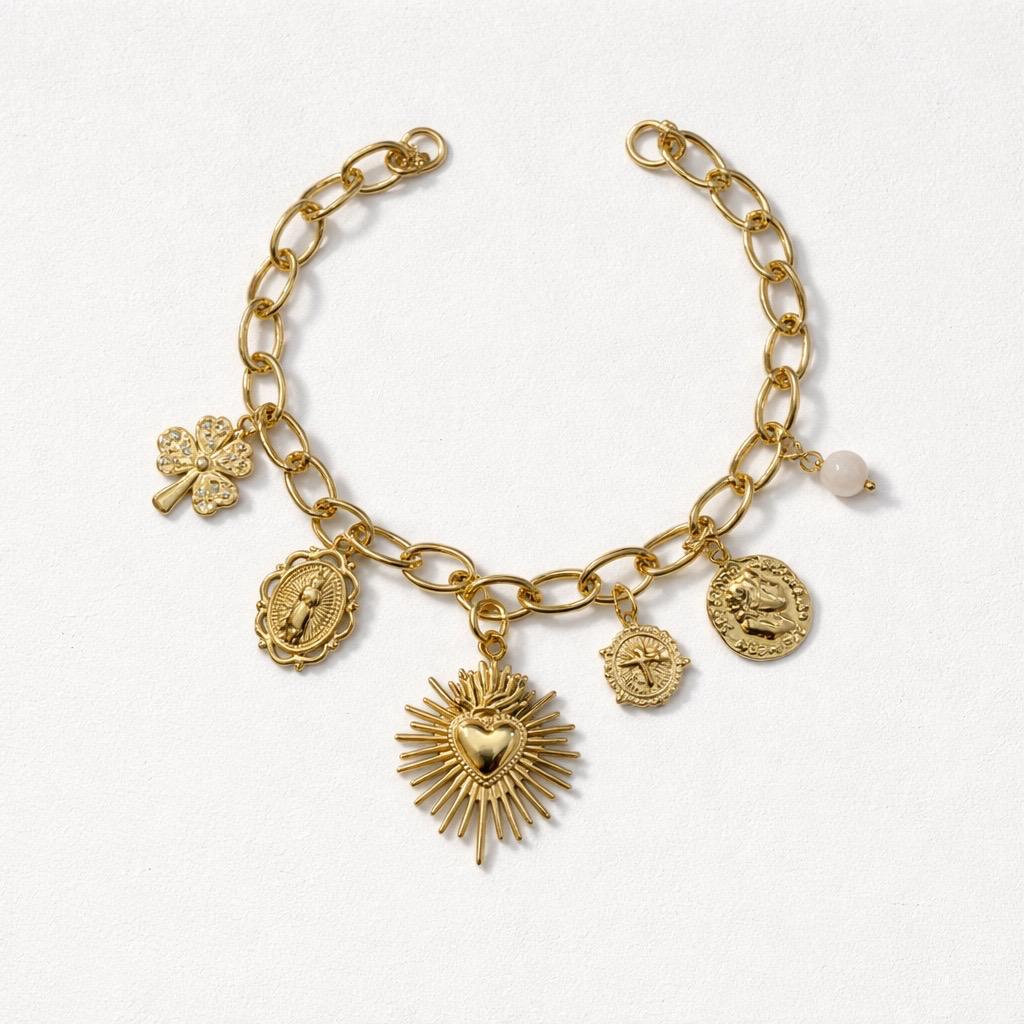 Collana regolabile cuore sacro