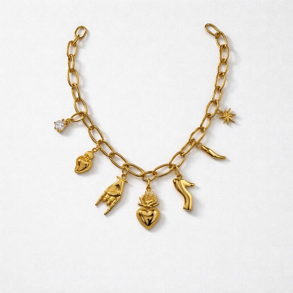 Collana regolabile sacro sacro scarpetta
