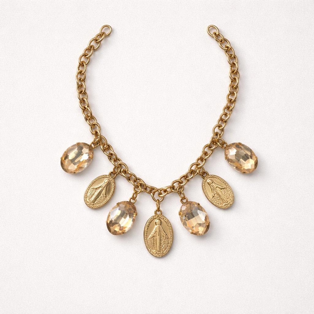 Collana regolabile madonnine