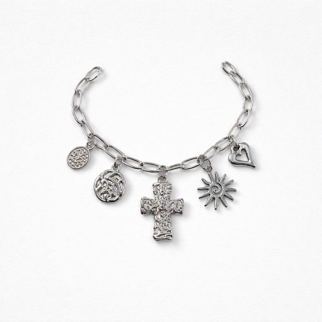 Collana regolabile charms croce