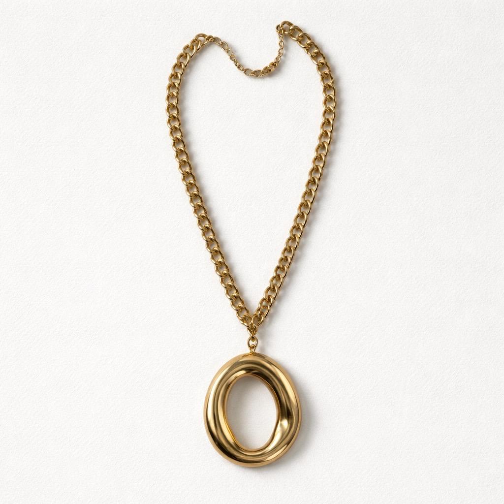 Collana regolabile catena ovale