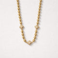 Collana regolabile fiori strass