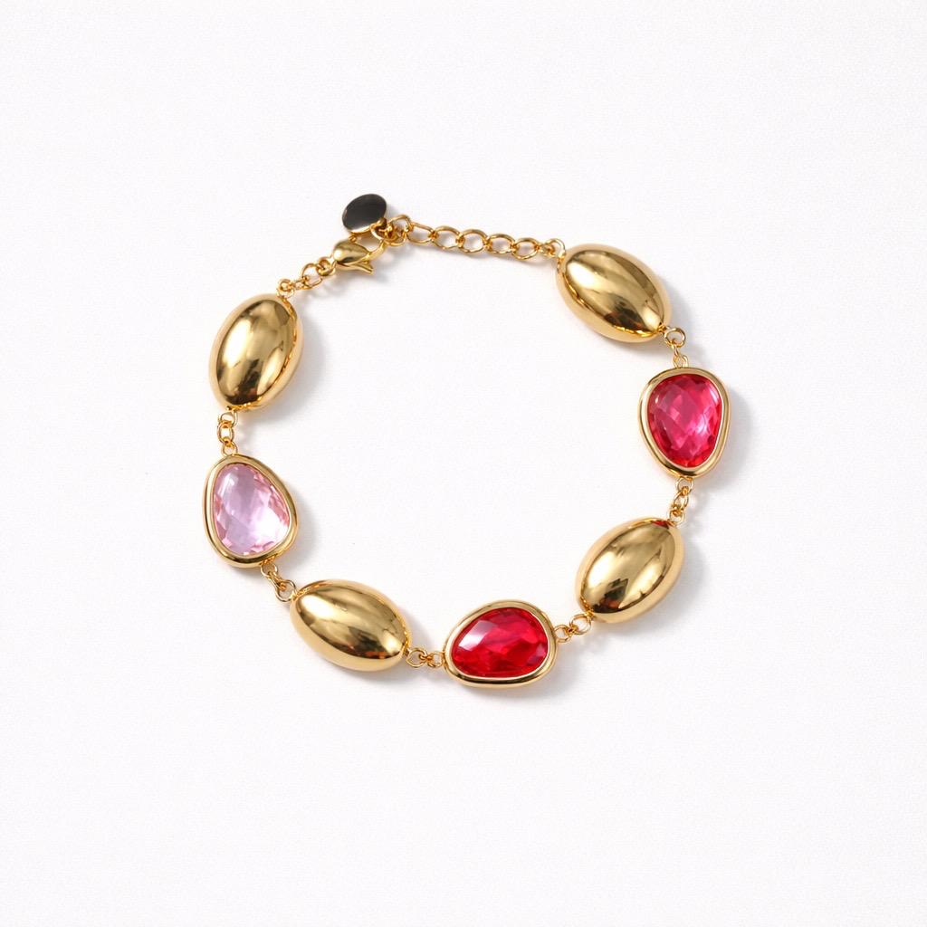 Bracciale regolabile con pietre