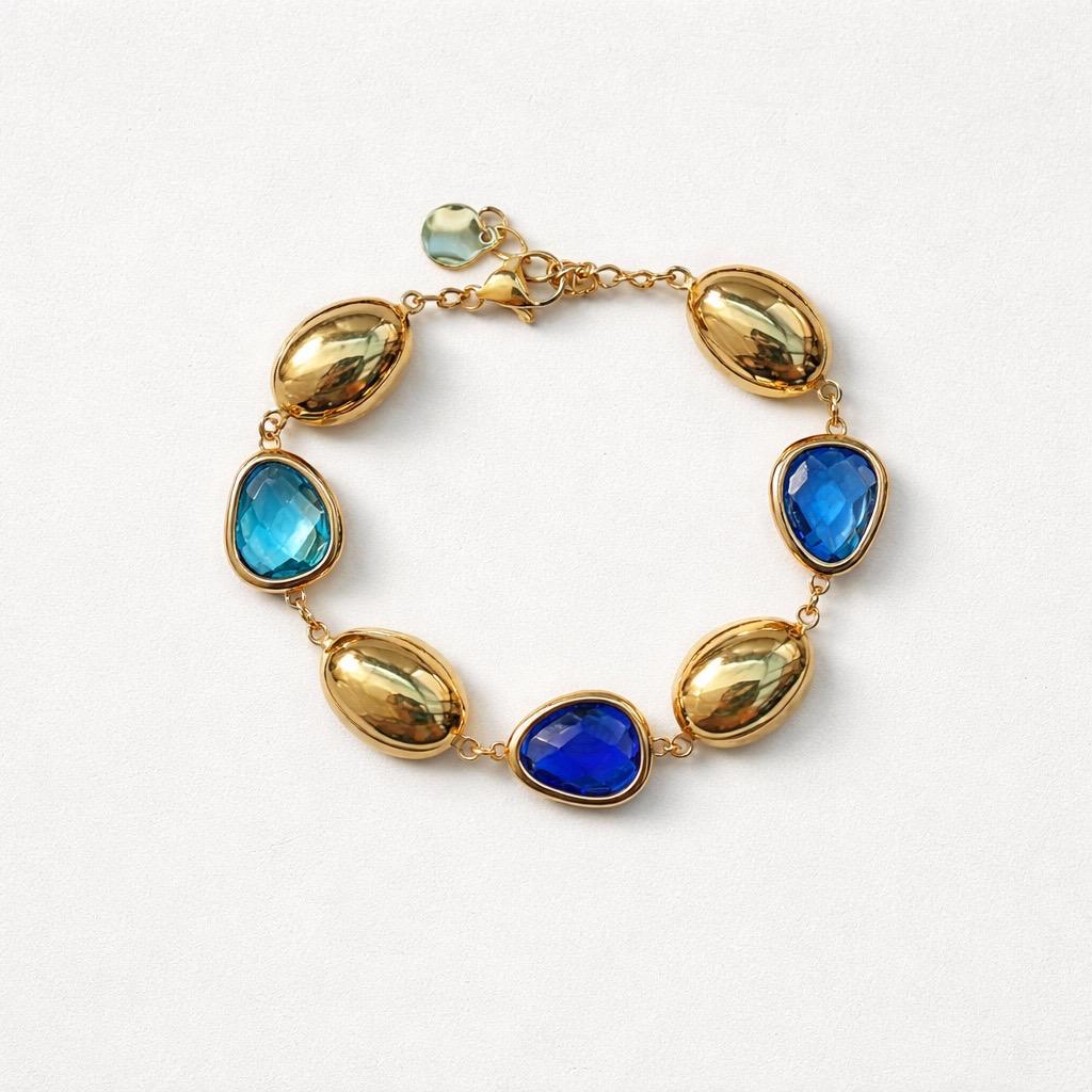 Bracciale regolabile con pietre
