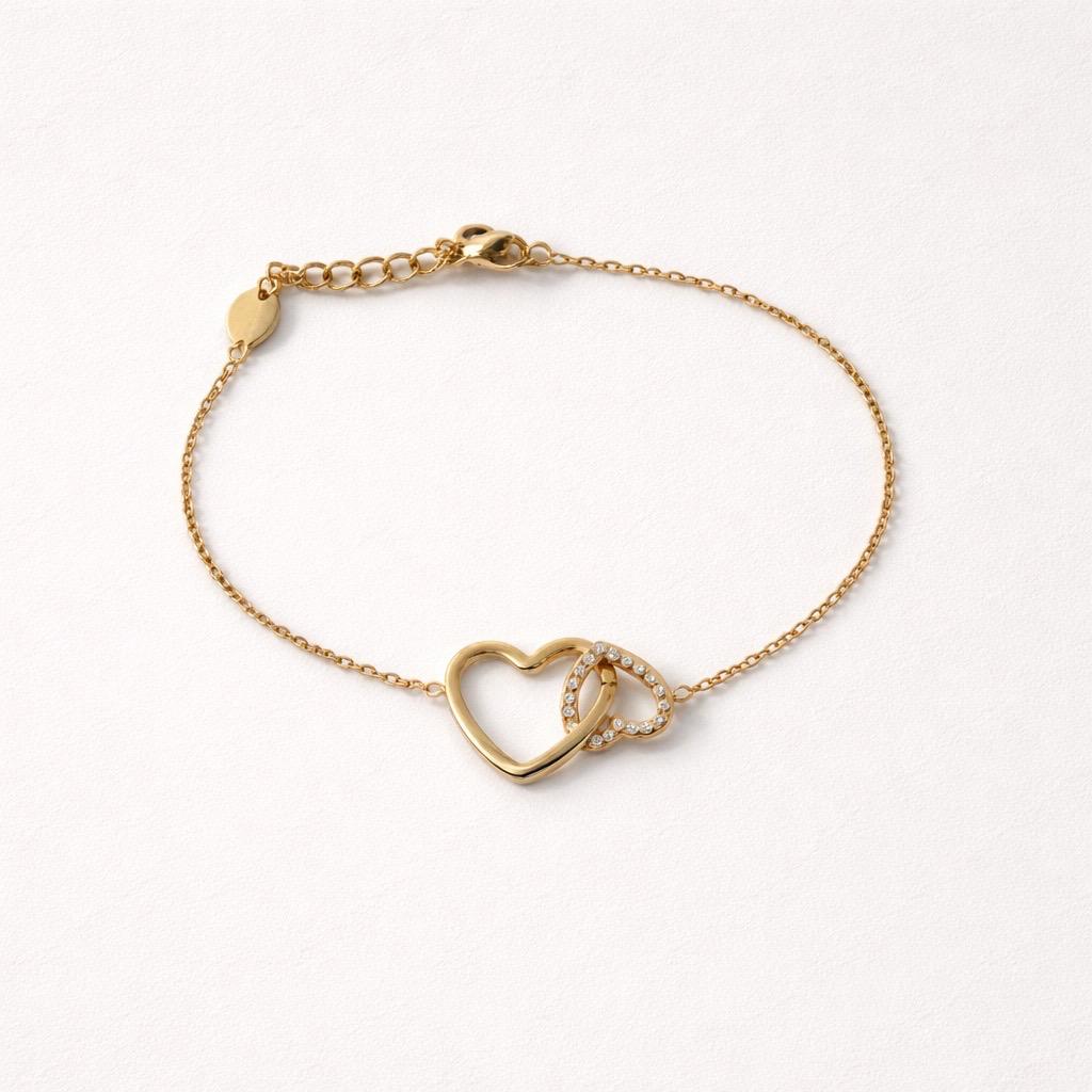 Bracciale regolabile cuoricini