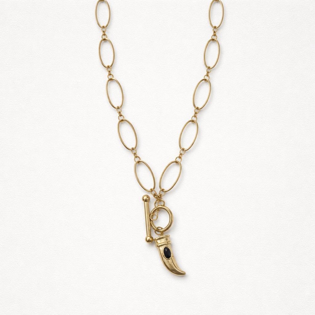 Collana regolabile cornetto