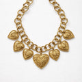 Collana regolabile cuori grandi