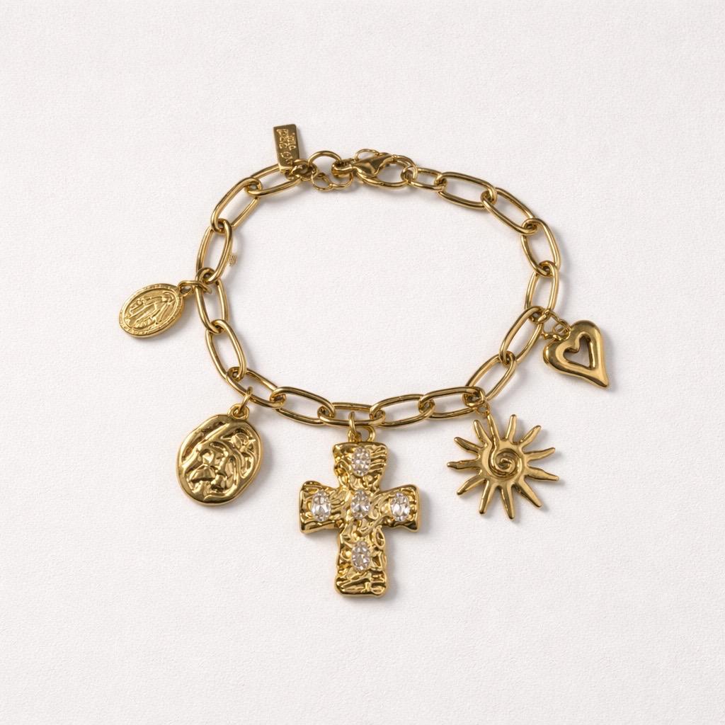 Bracciale regolabile croce