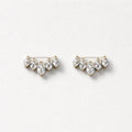 Orecchini lobo navette strass