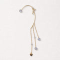 Ear Cuff acciaio cuore cristalli