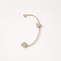 Ear Cuff acciaio cuore strass