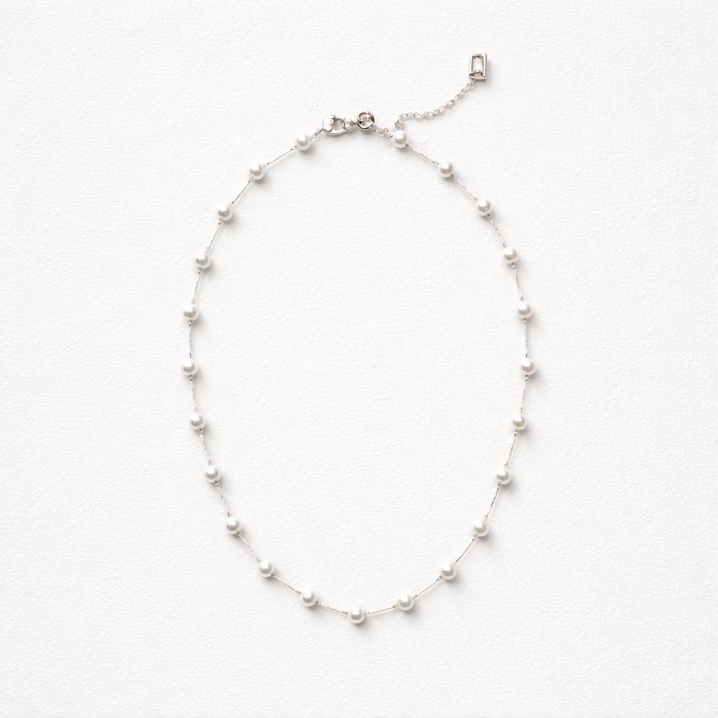 Collana perle fiume acciaio
