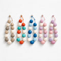 Collana regolabile palle resina colorate 25mm