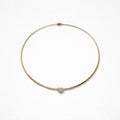 Collana choker rigida cuore