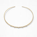 Collana choker rigida punti luce