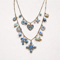 Collana regolabile acciaio charms smaltati
