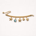 Bracciale regolabile charms acciaio