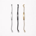 Uomo bracciale acciaio tennis
