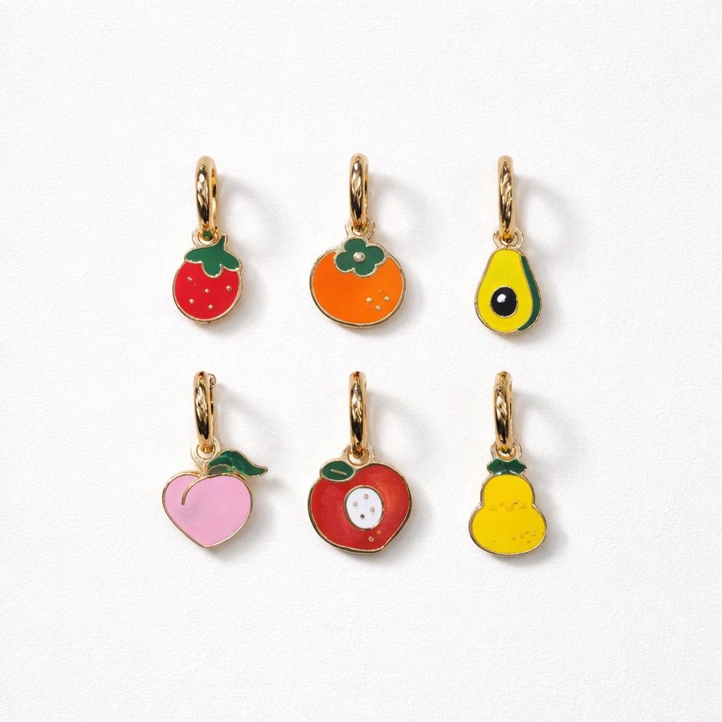 Orecchini set acciaio smaltato