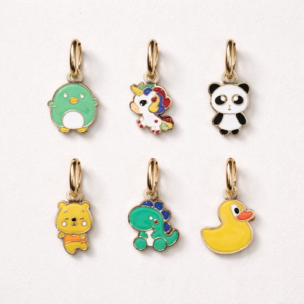 Orecchini set acciaio smaltato