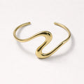 Bracciale rigido acciaio onda