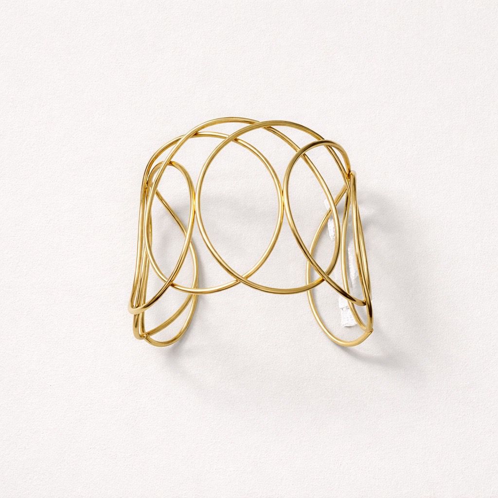 Bracciale rigido acciaio intreccio
