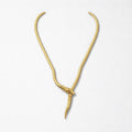 Collana lunga acciaio serpente 60cm