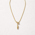 Collana regolabile serpente brillante