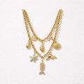 Collana lunga charme pesci 80cm
