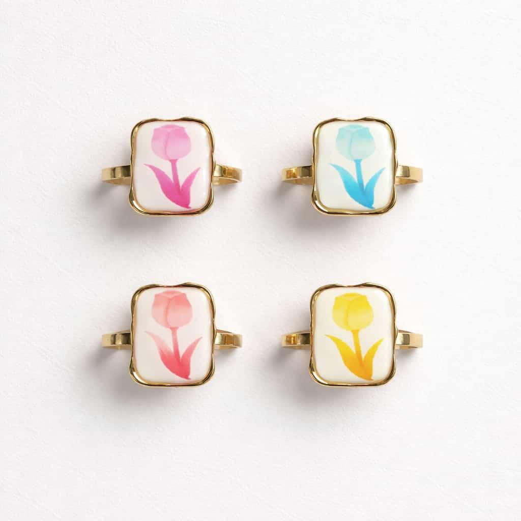 Anello acciaio dipinto