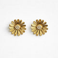 Orecchini lobo fiore strass