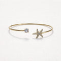 Bracciale rigido acciaio stella marina