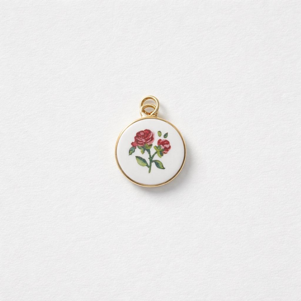 Ciondolo acciaio rose