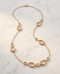 Collana regolabile acciaio infinito