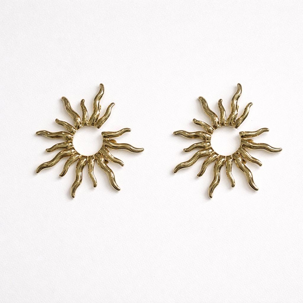 Orecchini lobo sole 5.5cm