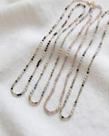 Collana regolabile acciaio pietrine