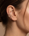Ear Cuff acciaio serpente