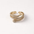 Anello acciaio serpente
