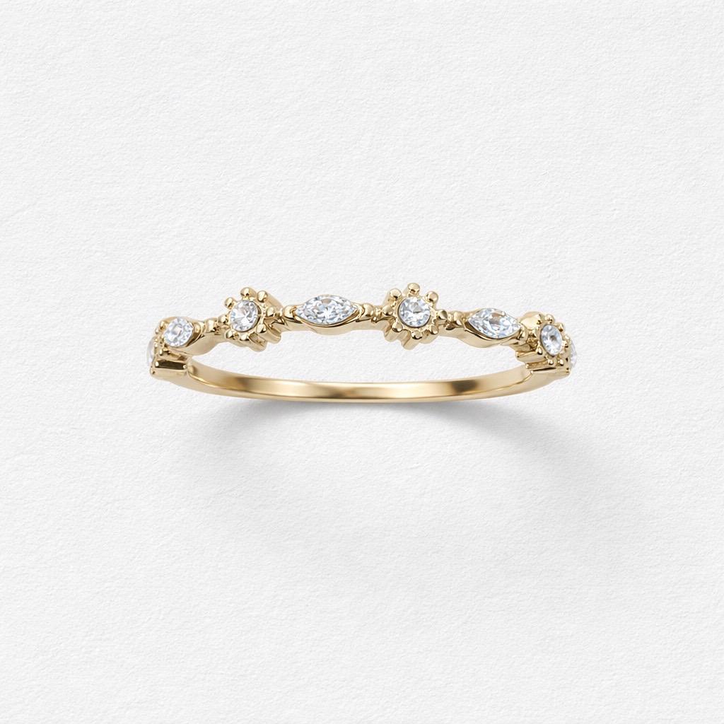 Anello acciaio strassini