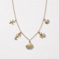 Collana regolabile charms marini
