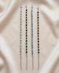 Uomo bracciale ematite e acciaio