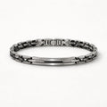 Uomo bracciale acciaio ceramica zirconi